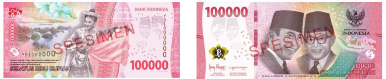 Mata Uang Rp.100.000 (Seratus Ribu Rupiah)