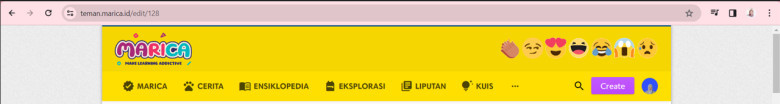 1.	Masuk pada web teman.marica.id, dan pilih create