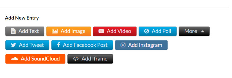 6.	Lalu klik pada bagian more dan pilih add Iframe