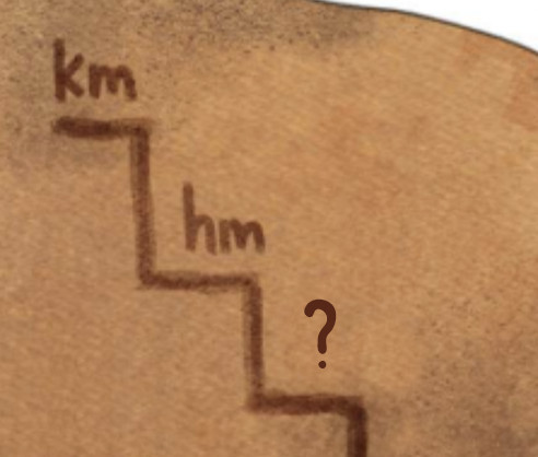 Pada tiga tingkatan ukuran di bawah ini, ukuran apa yang seharusnya ada pada anak tangga yang kosong?