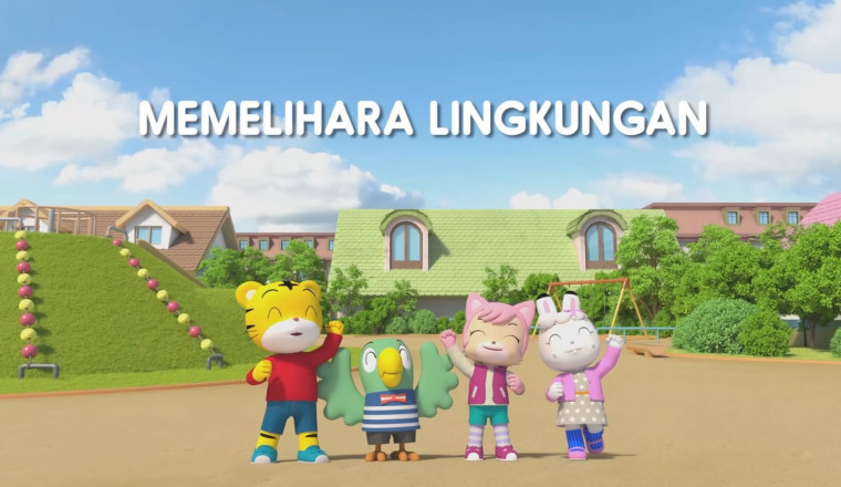 Kartun Shimajiro : Memelihara Lingkungan