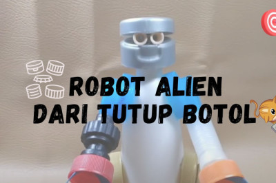 Tutorial membuat robot alien dari tutup botol