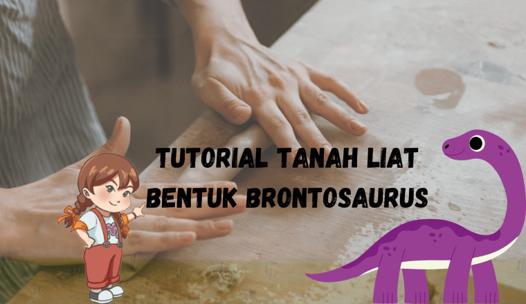 Tutorial tanah liat bentuk brontosaurus