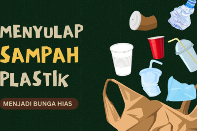 Menyulap Sampah Menjadi Bunga Hias Yang Indah