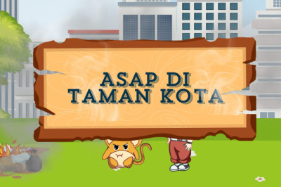 Asap di Taman Kota: Misi Kebersihan Mari dan Caca